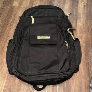 Jujube Backpack Diaper Bag Black‎ & Gold with 2 pouches